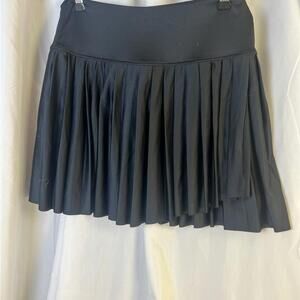 Pink Lily Skort  Black Pleated Short MED Bike Shorts EUC